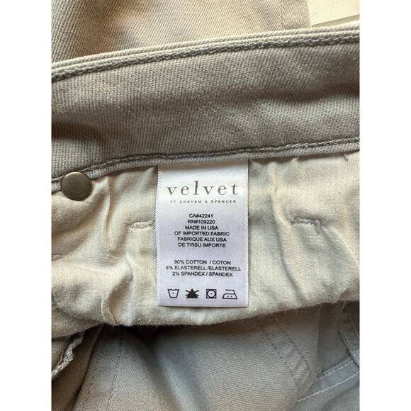 Velvet by Graham & Spencer Gray Skinny Jean with Distressed Hem Size 27 - Picture 9 of 9